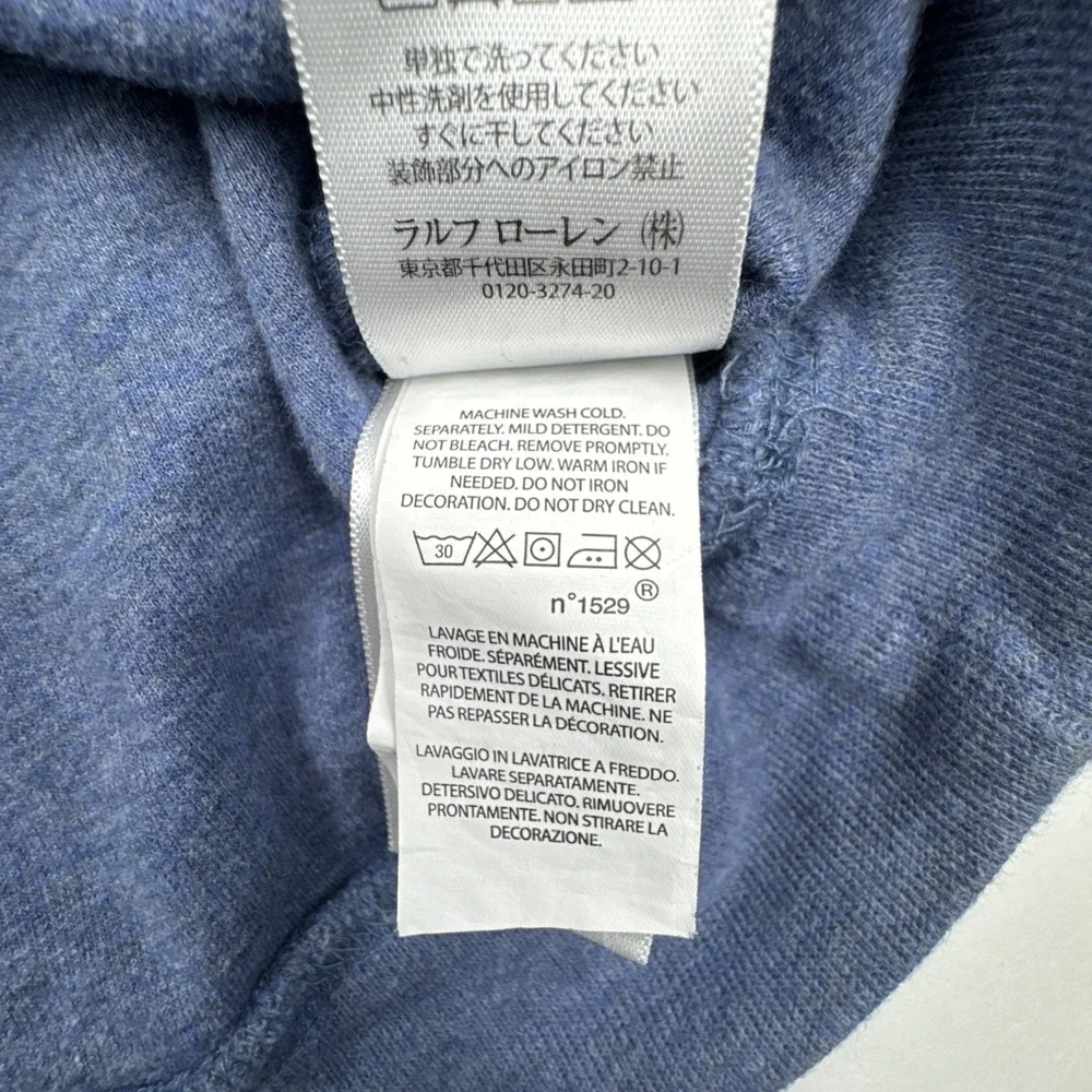 Polo Ralph Lauren Mens Pullover‎ 1XB Blue Cotton Estate Rib Shawl Collar Sweater